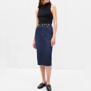 GAP Icon Midi Denim Pencil Skirt